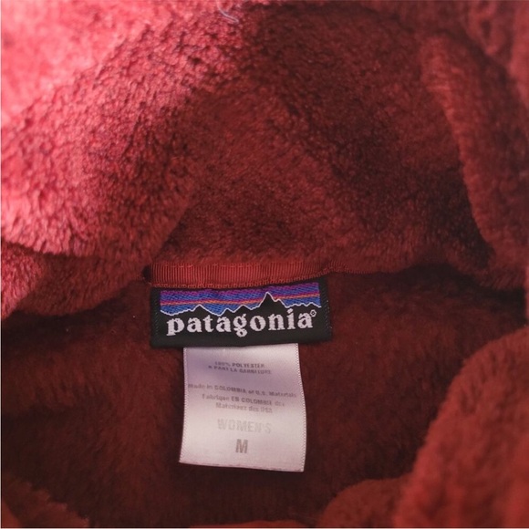 Patagonia Red Re-Tool Pullover Fleece Cardigan size M - Picture 4 of 5